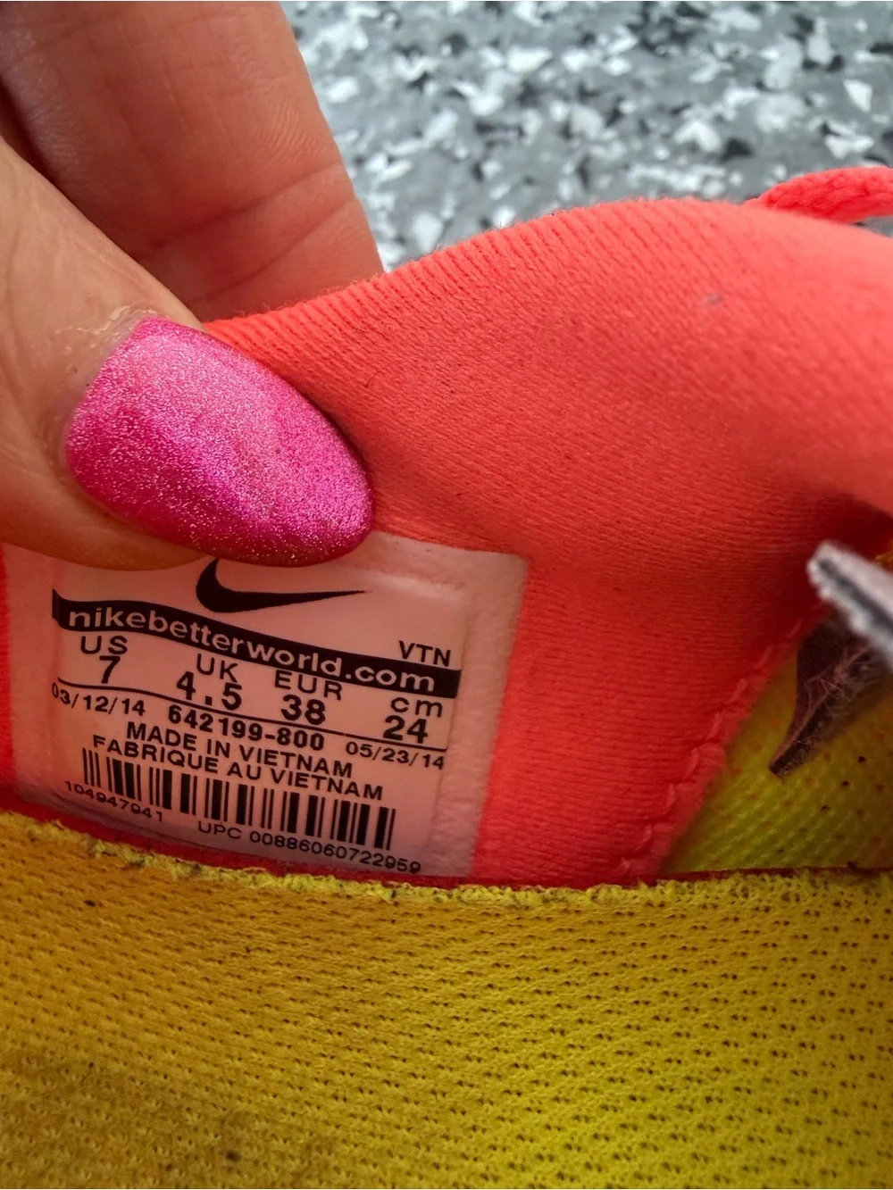 Nike Neon orange and Yellow Sneakers